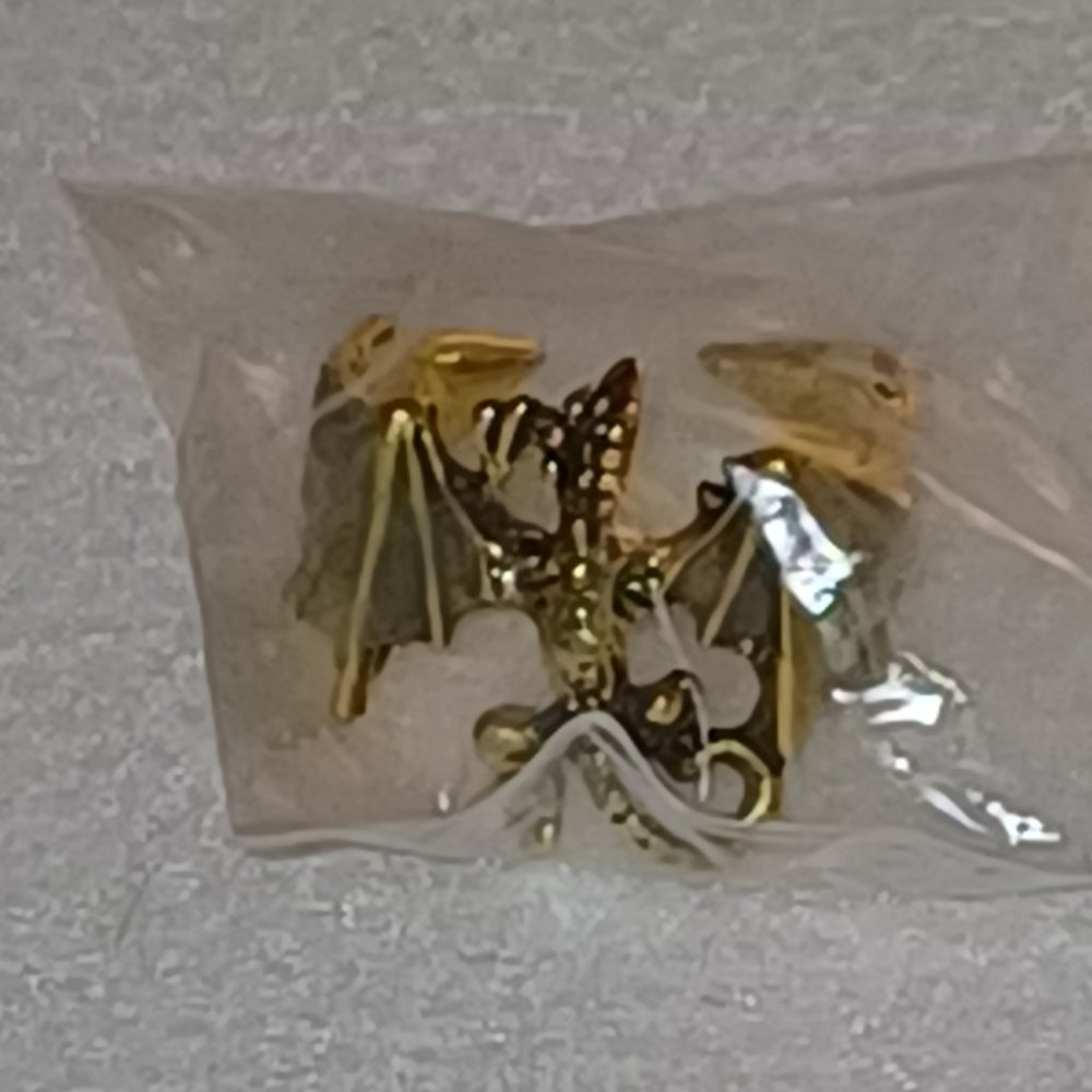 NWT Silvery Dragon Goth Gothic Punk Fashion Ring Slightly adjustable Halloween